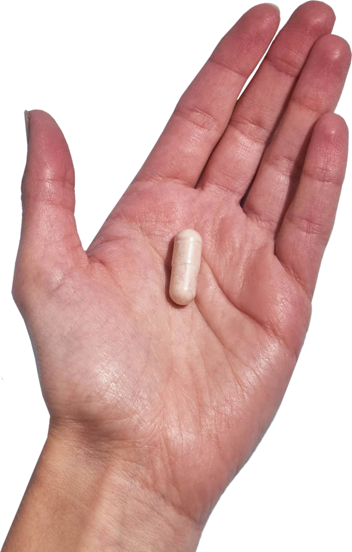 image of hand holding 1 Performance Lab® EU Potassium capsule